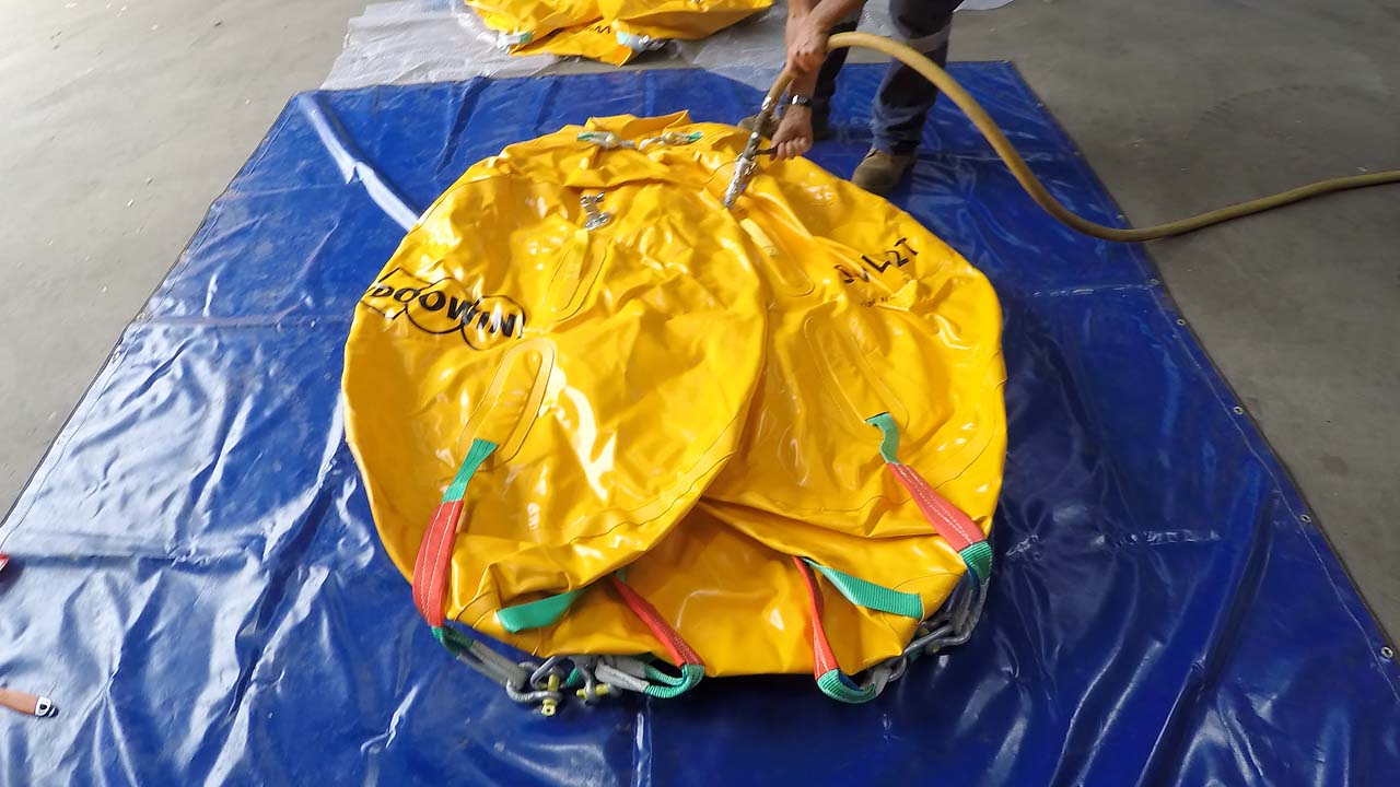 Underwater Air Lift Bags Commercial Diving Services Australia