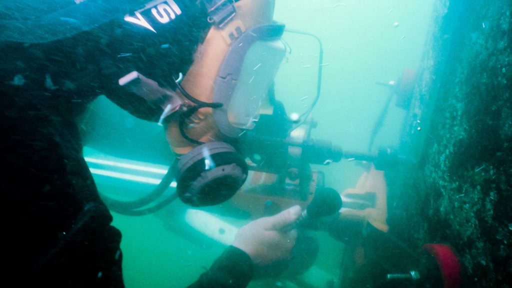 Underwater Drilling Press